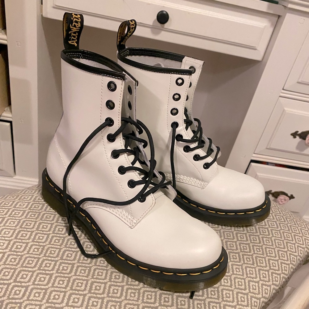 White Doc Martins